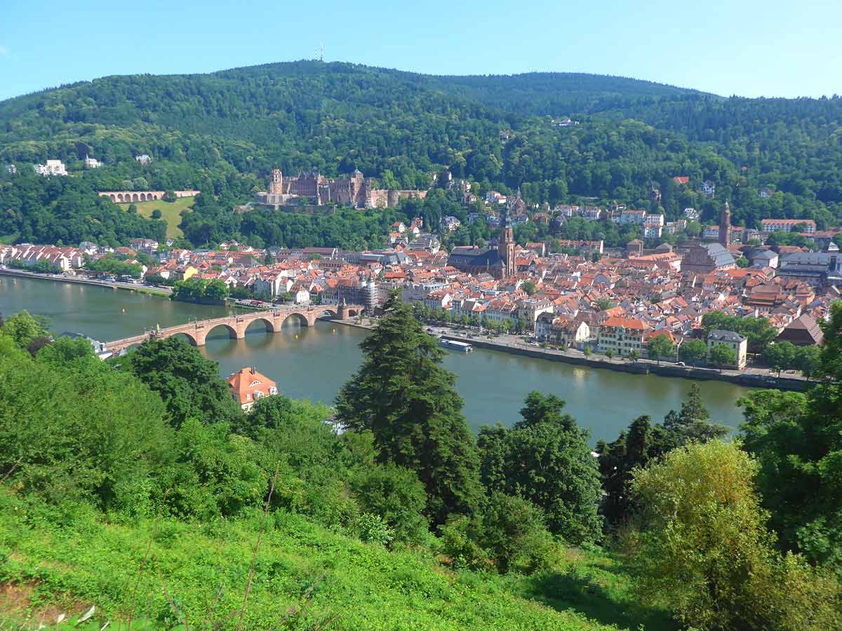 City view Heidelberg - philosophers way